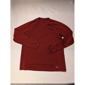 REI Co-op Mens Large Swiftland Long Sleeve Running T Shirt Base Layer Burgundy